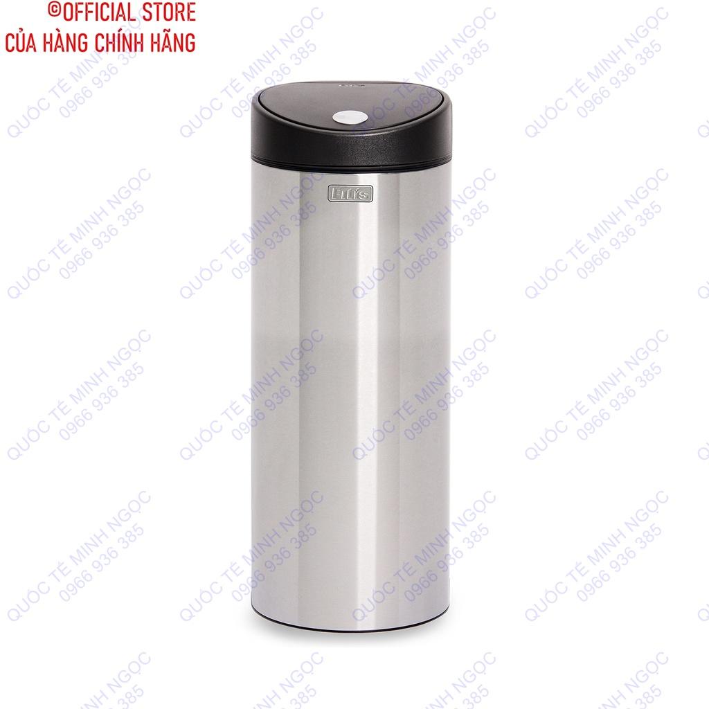 Thùng rác tròn inox nhấn 15L _MNRTL1-901_Quốc Tế Minh Ngọc