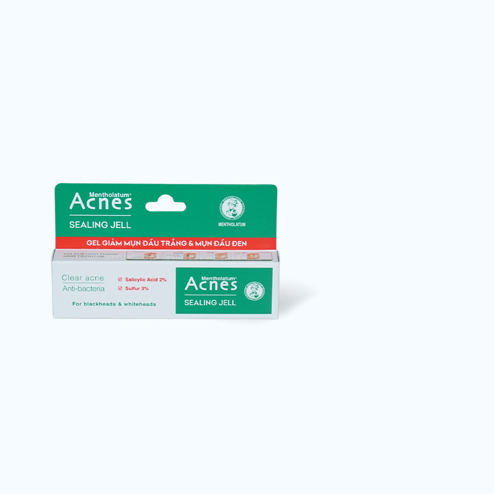 Gel ACNES Sealing Jell Hỗ Trợ Sạch Mụn và Kháng Khuẩn, Hạn Chế Sẹo Thâm (Tuýp 18g)