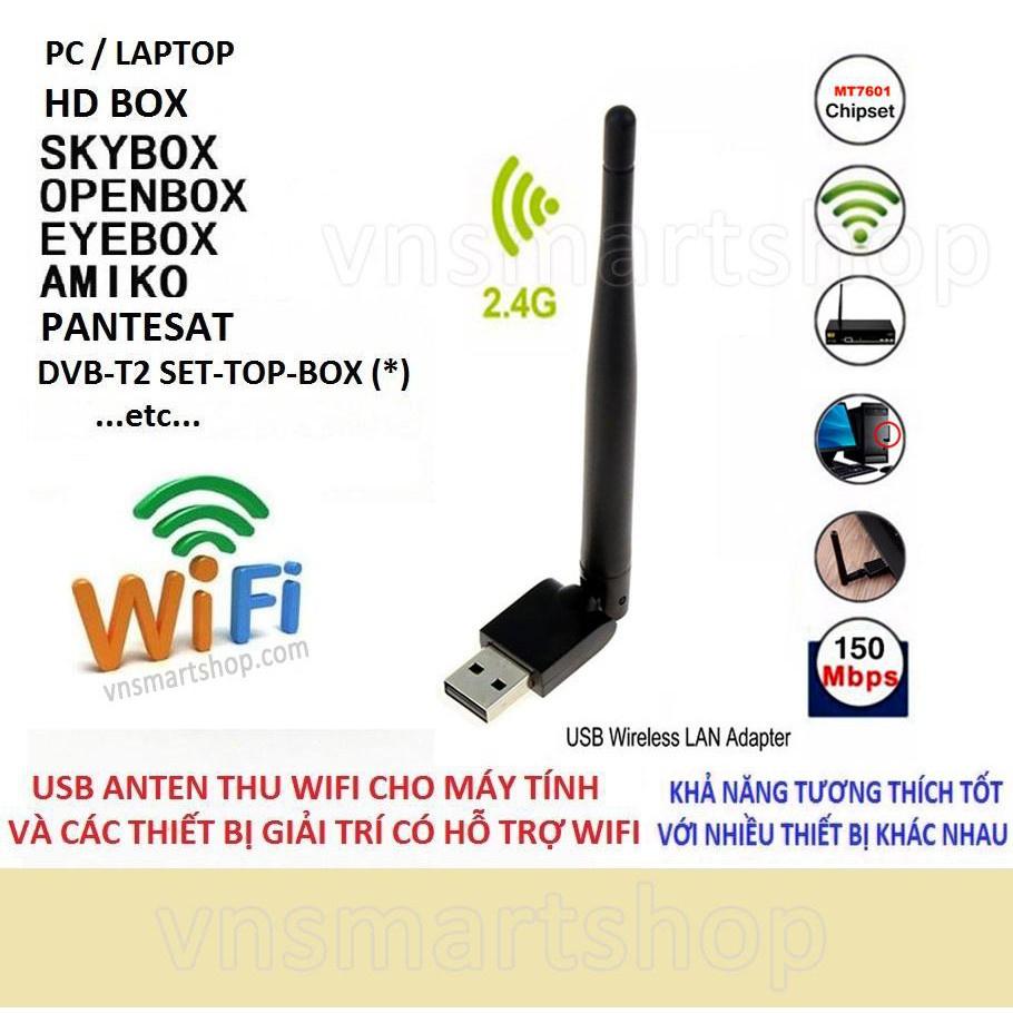 USB WIFI laptop máy tính và các thiết bị khác mẫu mới loại tốt hàng cao câp chinh hãng bảo hành 12 tháng