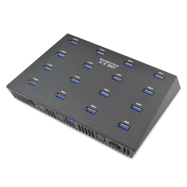 Hub usb 20 cổng Vinetteam Sipolar A-805P hỗ trợ 20 thiết bị USB (dcom 3g 4g), cung cấp nguồn 1.2A cho mỗi cổng để sạc nhanh cho điện thoại, iPad và máy tính bảng với bộ nguồn 12V/10A - hàng chính hãng