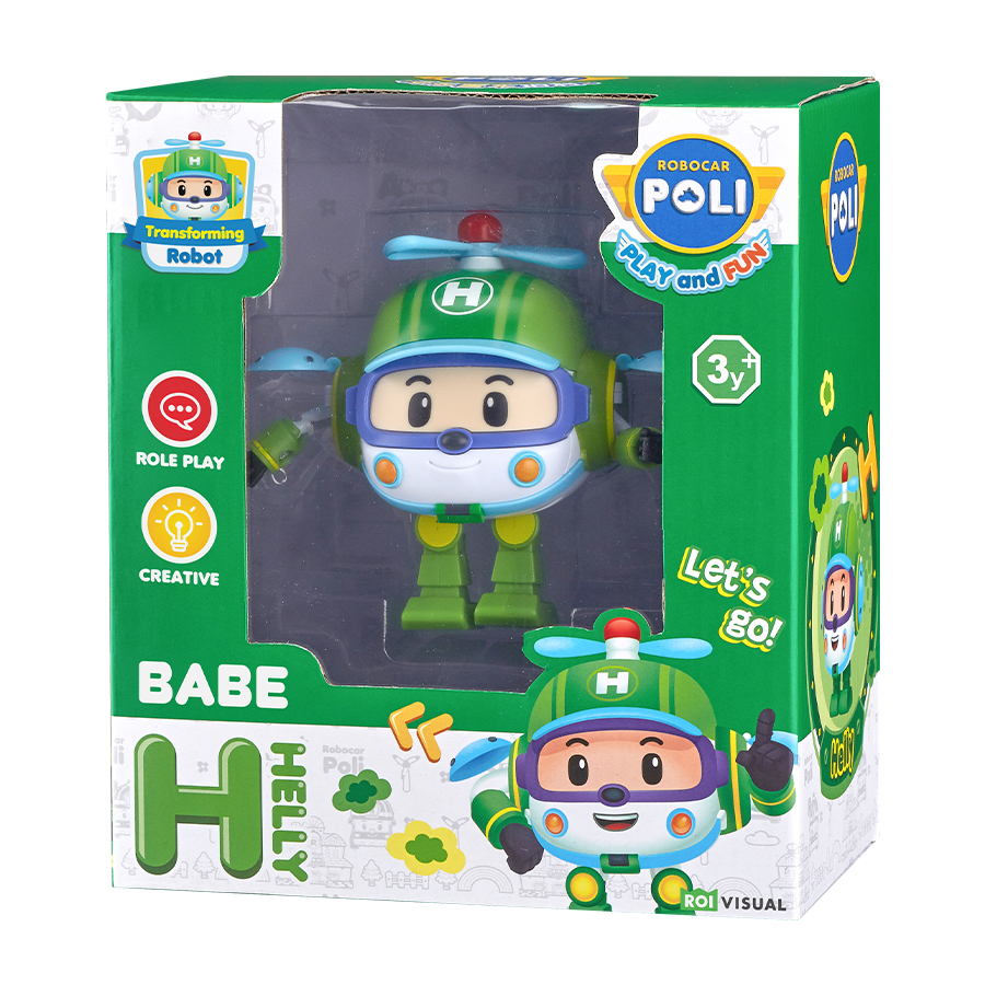 Đồ Chơi Robot Biến Hình Máy Bay Cứu Hộ Babe Helly ROBOCAR POLI ZR918