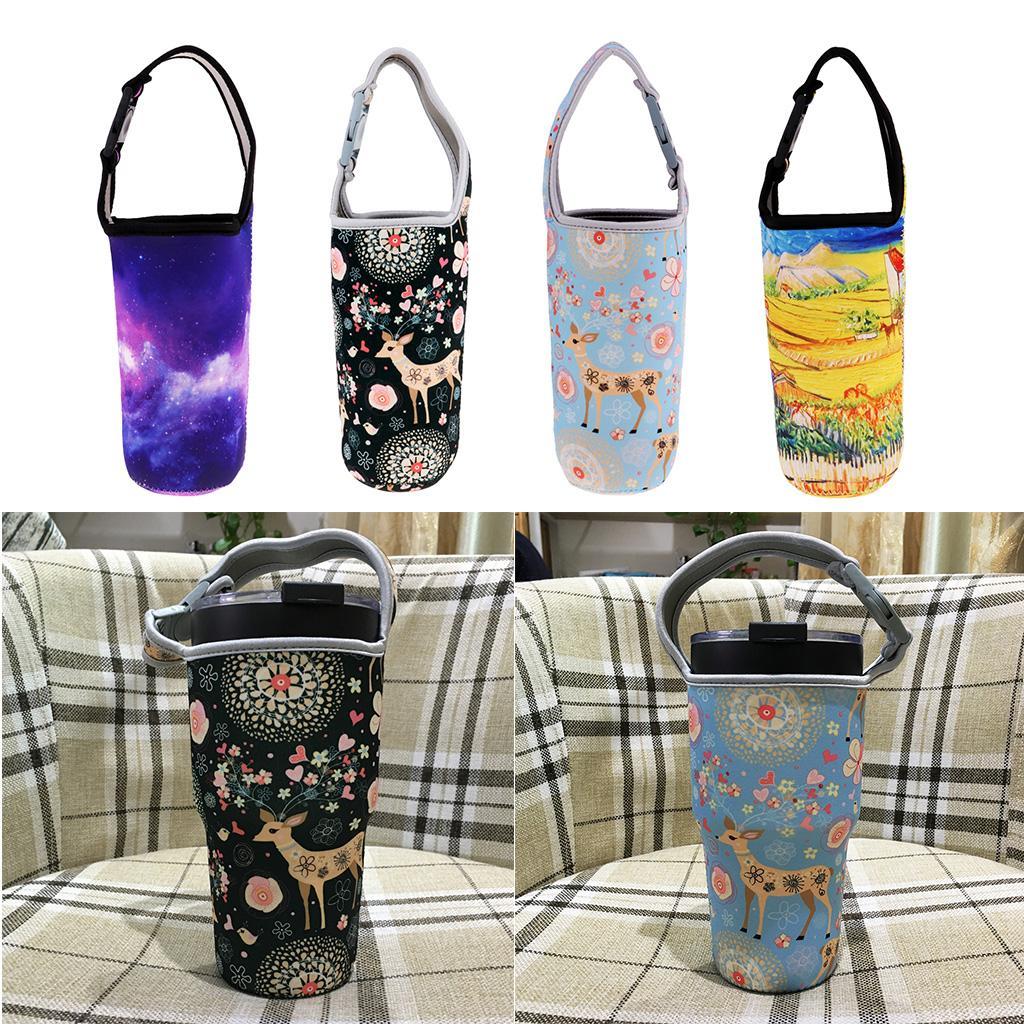 4Pcs Sports Water Bottle Carrier Holder Sleeve Insulated Tumbler Carry Case Pouch