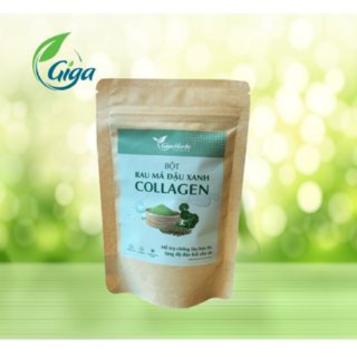 Bột Rau Má Đậu Xanh Collagen Sấy Lạnh Nguyên Chất Giga - Thanh Nhiệt Giải Độc Ngăn Ngừa Lão Hoá