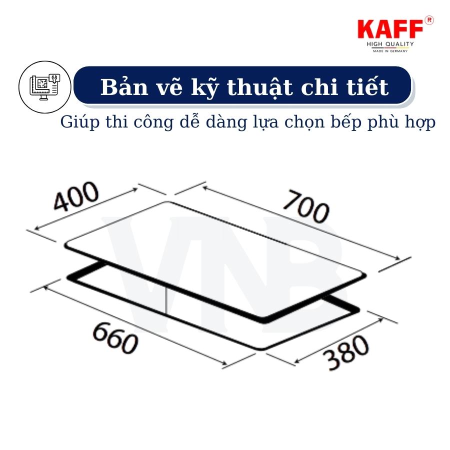 Bếp âm từ hồng ngoại đôi kết hợp nhập khẩu Germany KAFF KF-EG902IH - Hàng Chính Hãng