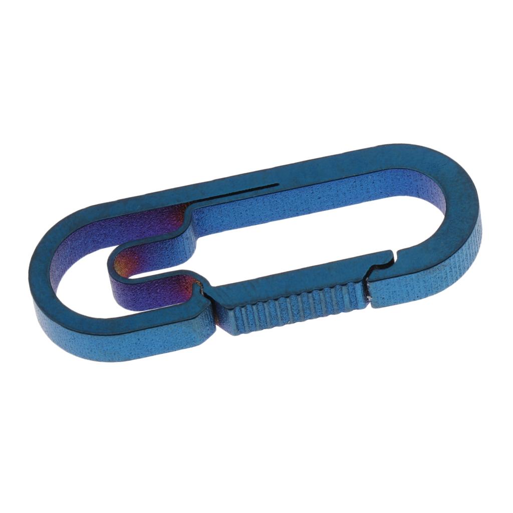 Outdoor Titanium Alloy Buckle Carabiner Keychain Key Ring Hook 4cm Colorful