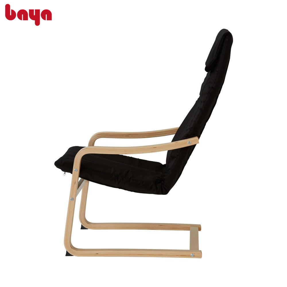 Ghế Bành Phong Cách Bắc Âu BAYA VIKING ALVAR Khung Gỗ Ván Ép Chắc Chắn, Đệm Ngồi Vải Cotton Mềm Mại Êm Ái Và Kiểu Dáng Uốn Cong Đẹp Mắt 1053654