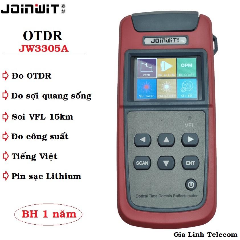 Máy đo OTDR JointWit Tiếng Việt JW3305A chuẩn APC - Đo sợi quang sống