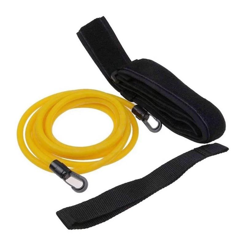 4M Tĩnh Bơi Dây Bơi Bungee Dây Dây Đeo Dành Cho Người Lớn Bơi Trẻ Em Tập Bơi Chống Cột Dây Đen/Xanh Dương/Xanh/Vàng L69F