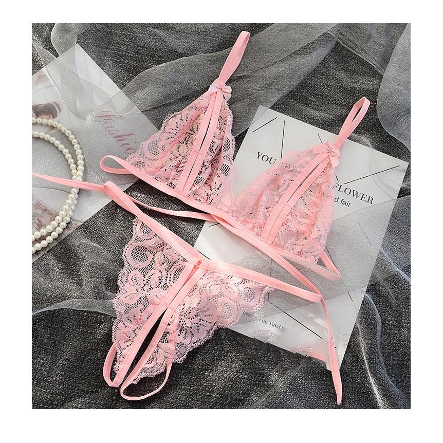 Bộ Chip ren lọt khe sexy cao cấp - quần áo lót nữ ren sexy
