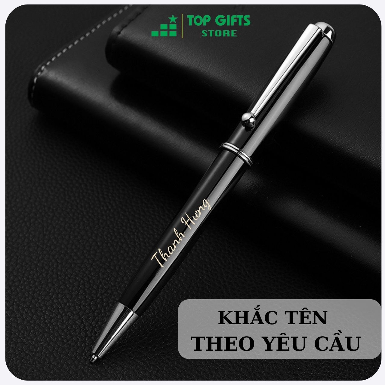 Bút Ký Khắc Tên Bút Kim Loại Cài Bi PX012  - Miễn Phí Khắc Tên