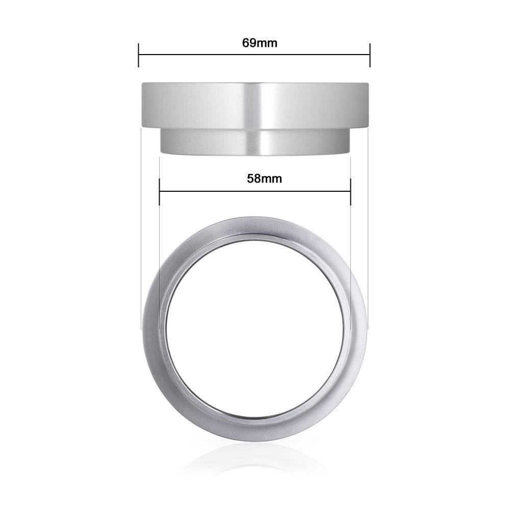 Tặng Kèm Túi Vải - Vòng Đong Mở Rộng Bằng Nhôm Không Gỉ Có Nam Châm Cho Tay Cầm Espresso 51/53/58mm – Dosing Ring