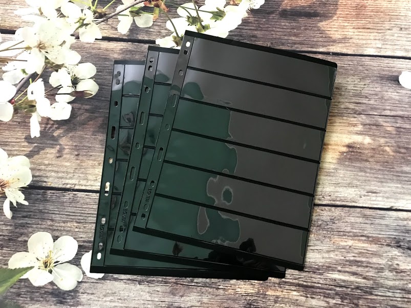 Combo 5 Phơi Đựng Tem Có 6 Ngăn Đen Bền Chắc CB5PT6ND
