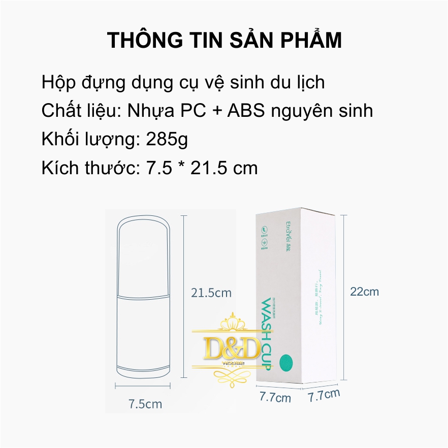 Hộp tiện ích du lịch đựng dụng cụ vệ sinh cá nhân &amp; mỹ phẩm - Travel kit Etravel