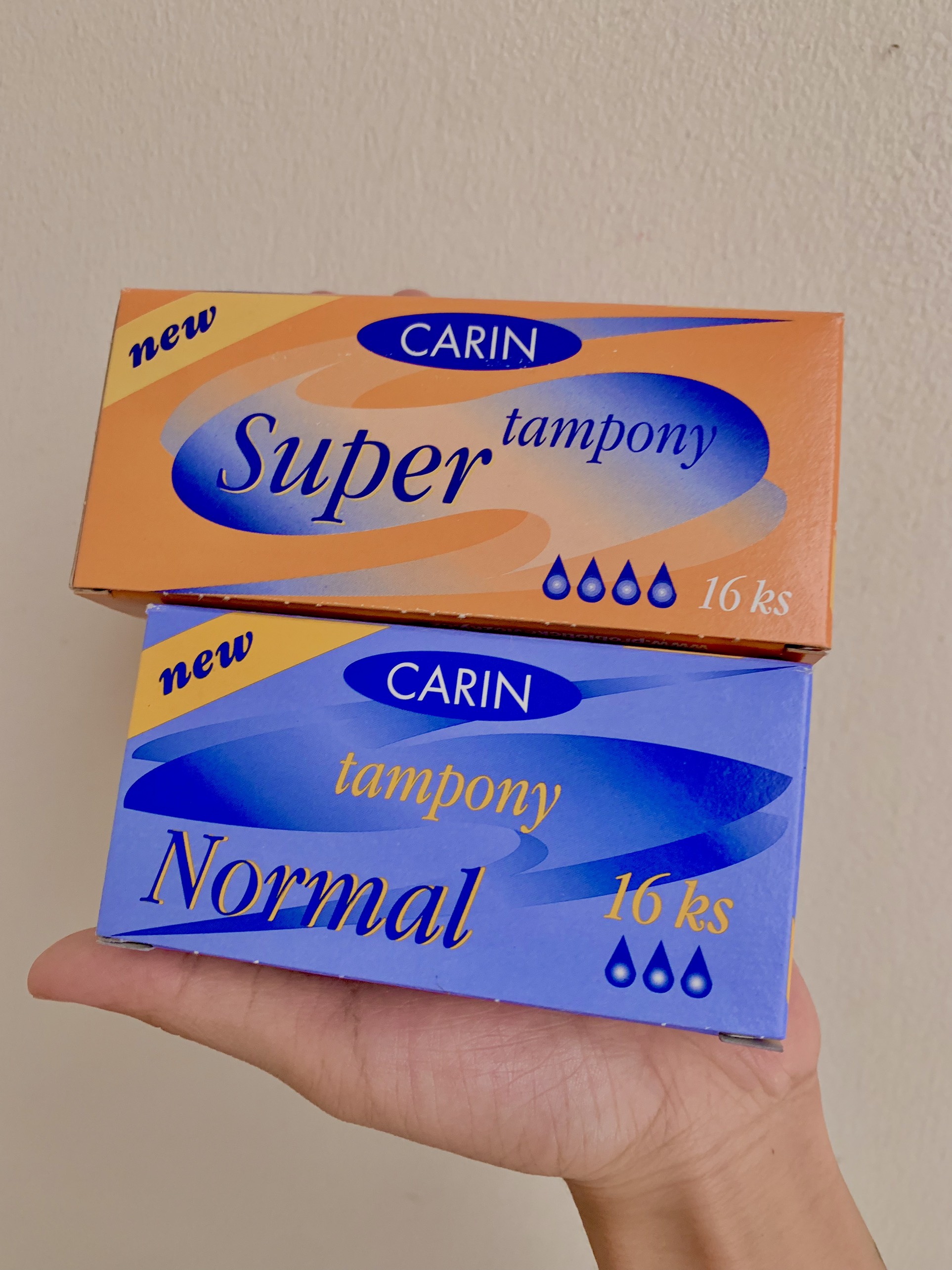 [FREE SHIP] Băng Vệ Sinh Đặt Trong Carin Lady Tampon Normal 16 Lõi+Super 16 Lõi|Siêu Thấm|EU