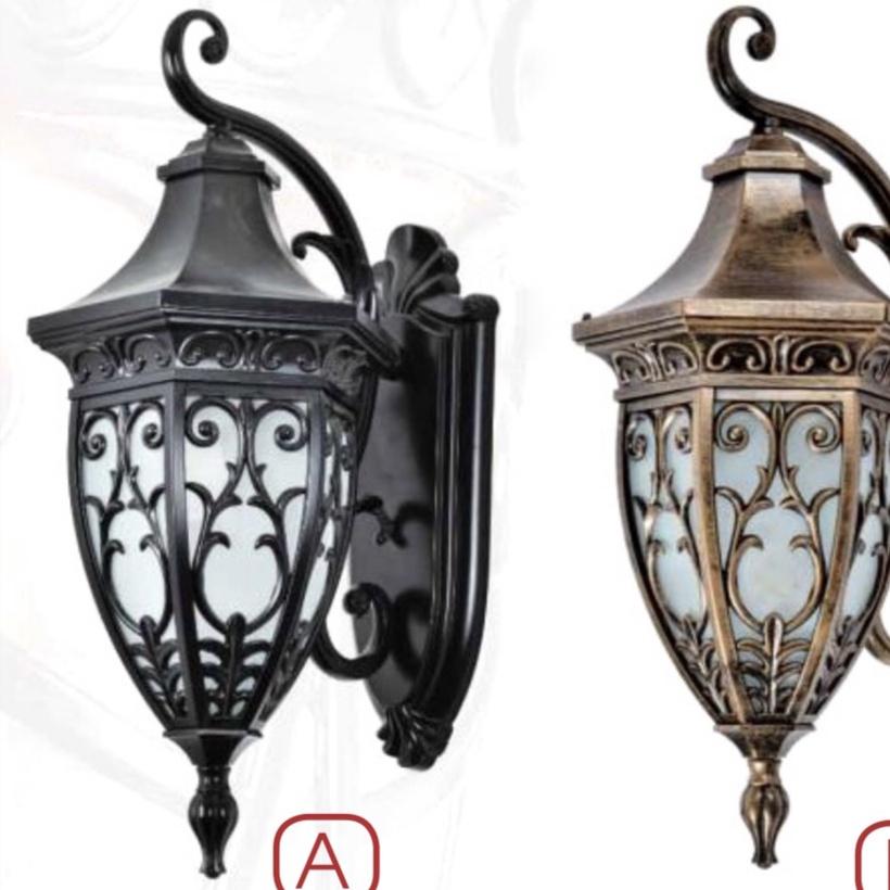 Đèn tường ngoài trời cổ điển chưa bao gồm bóng đèn VC 6555