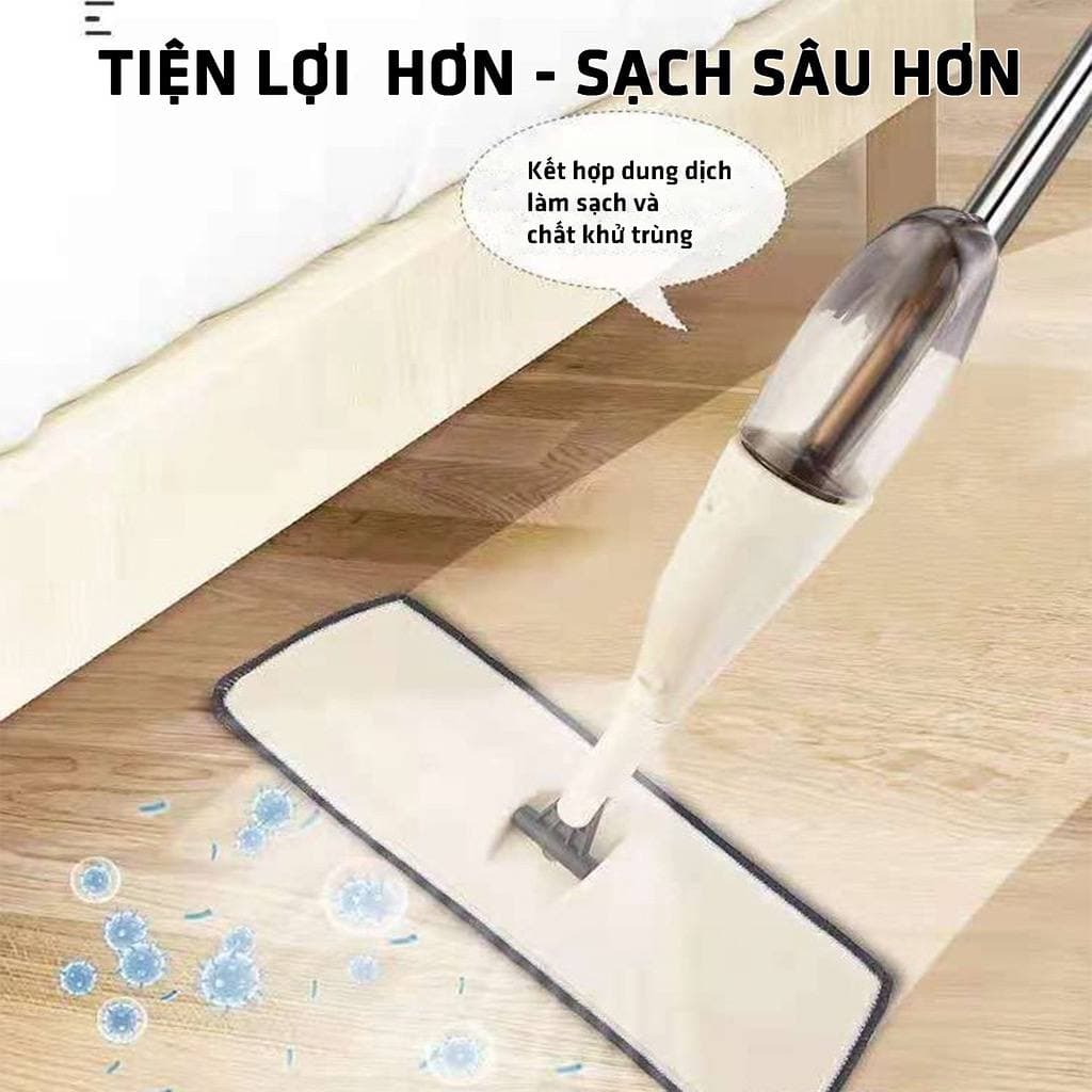 Cây lau nhà phun nước thông minh tiện lợi