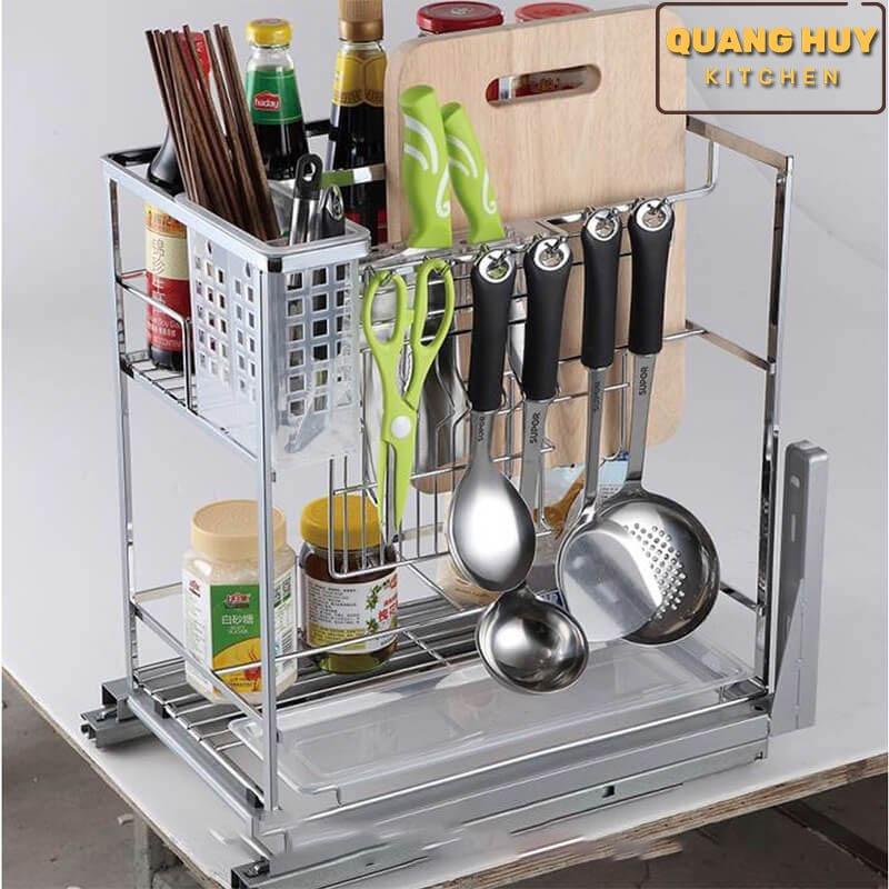 Giá thớt inox 201 nan vuông