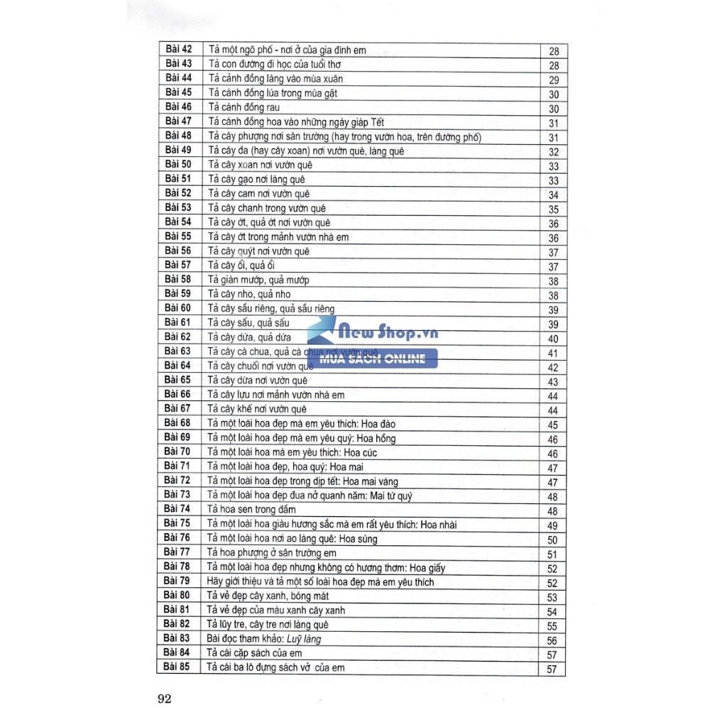 Sách - Những Bài Văn Miêu Tả Lớp 2 - Biên Soạn Theo Chương Trình GDPT Mới - Hồng Ân