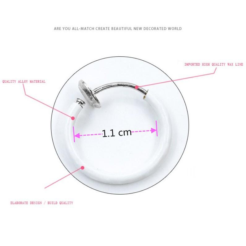 Khuyên tai hình tròn thời trang Âu Mỹ đơn giản