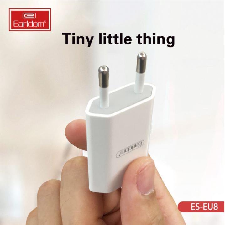 Bộ sạc nhanh iphone chính hãng Earldom ES - EU8 1 Cổng USB 5V/2A Thiết Kế Nhỏ Gọn Tiện Lợi -Hàng Chính Hãng
