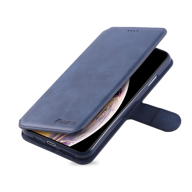 Bao Da Nắp Gập Phong Cách Retro Có Ngăn Đựng Thẻ Cho Iphone 11 12 Pro Mini Xr Xs Max