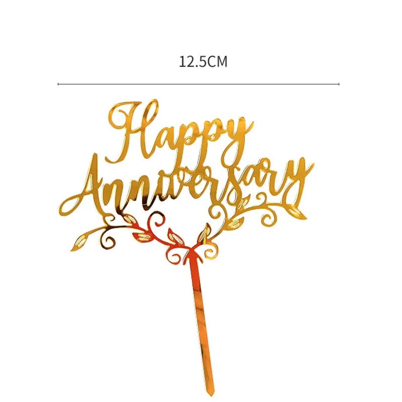 Thẻ Mica Happy Birthday, Que Cắm Meca, Topper Cake, Topper Cắm Bánh Kem Lễ Tình Nhân Valentine, 8/3, Anniversary
