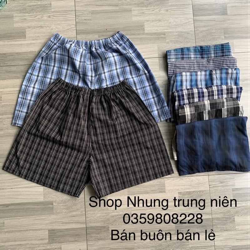 Quần đùi trung niên 100% cotton ảnh thật