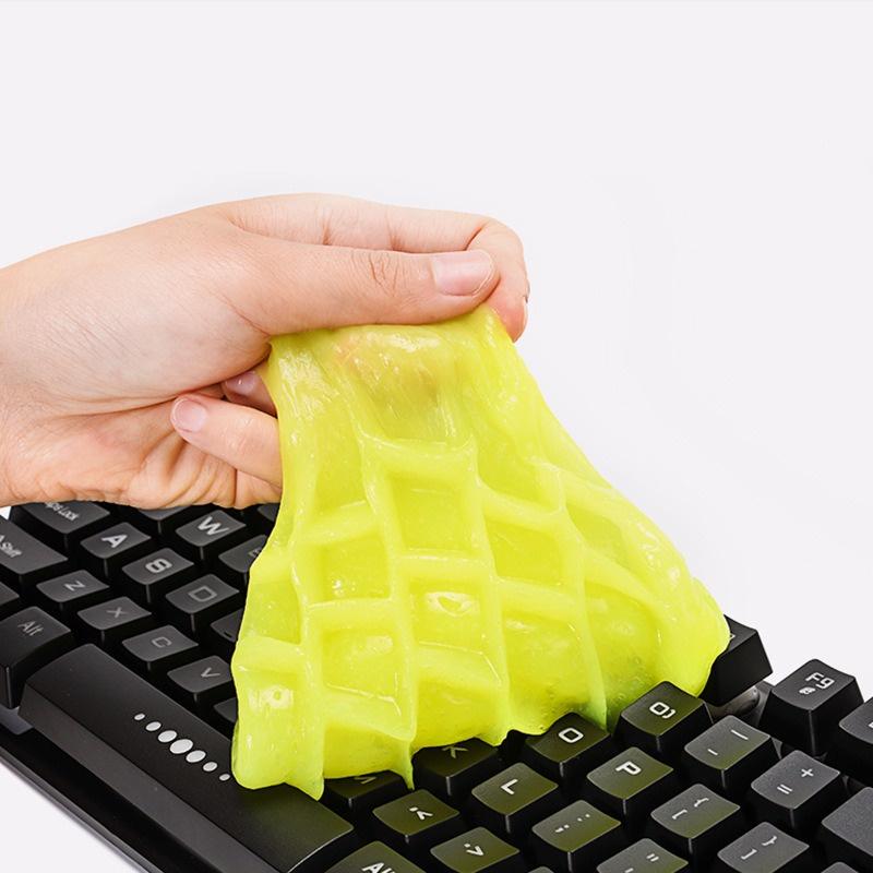 Gel Slime hộp 200g làm sạch bụi bẩn ô tô,  Gel vệ sinh bàn phím máy tính, ngóc ngách nhỏ hiệu quả cao