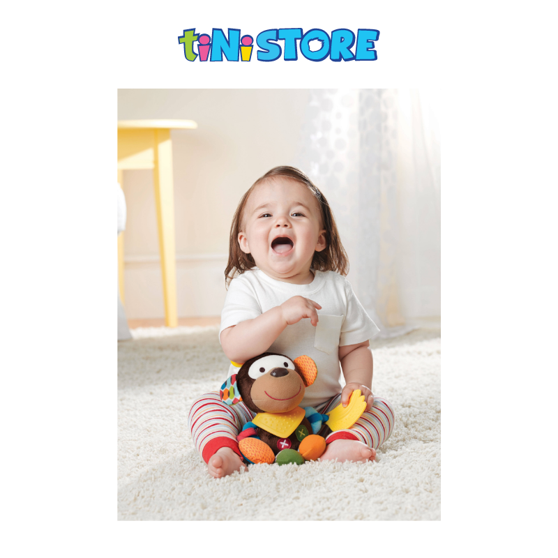 tiNiStore-Đồ chơi treo nôi thú hình khỉ đeo yếm Skip Hop 306201