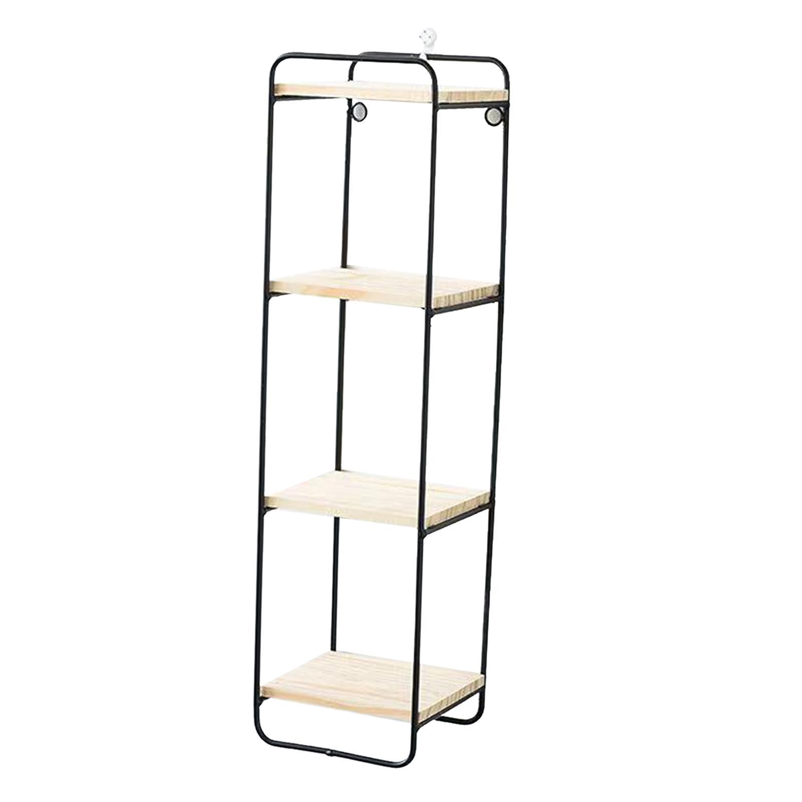Nordic Wall Mounted Wrought Iron Wall Display Shelf Organizer Rack Decor golden