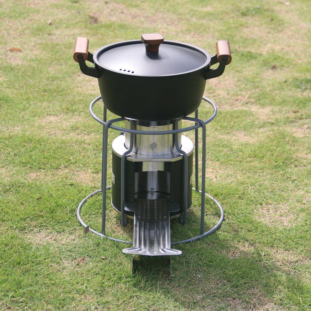 Bếp Lửa Ngoài Trời Thép Không Gỉ Phù Hợp Cắm Trại Dã Ngoại Bbq
