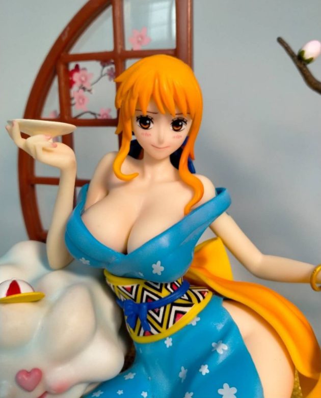 Mô Hình Nhân Vật Nami và Zeus Wano 26cm - One Piece