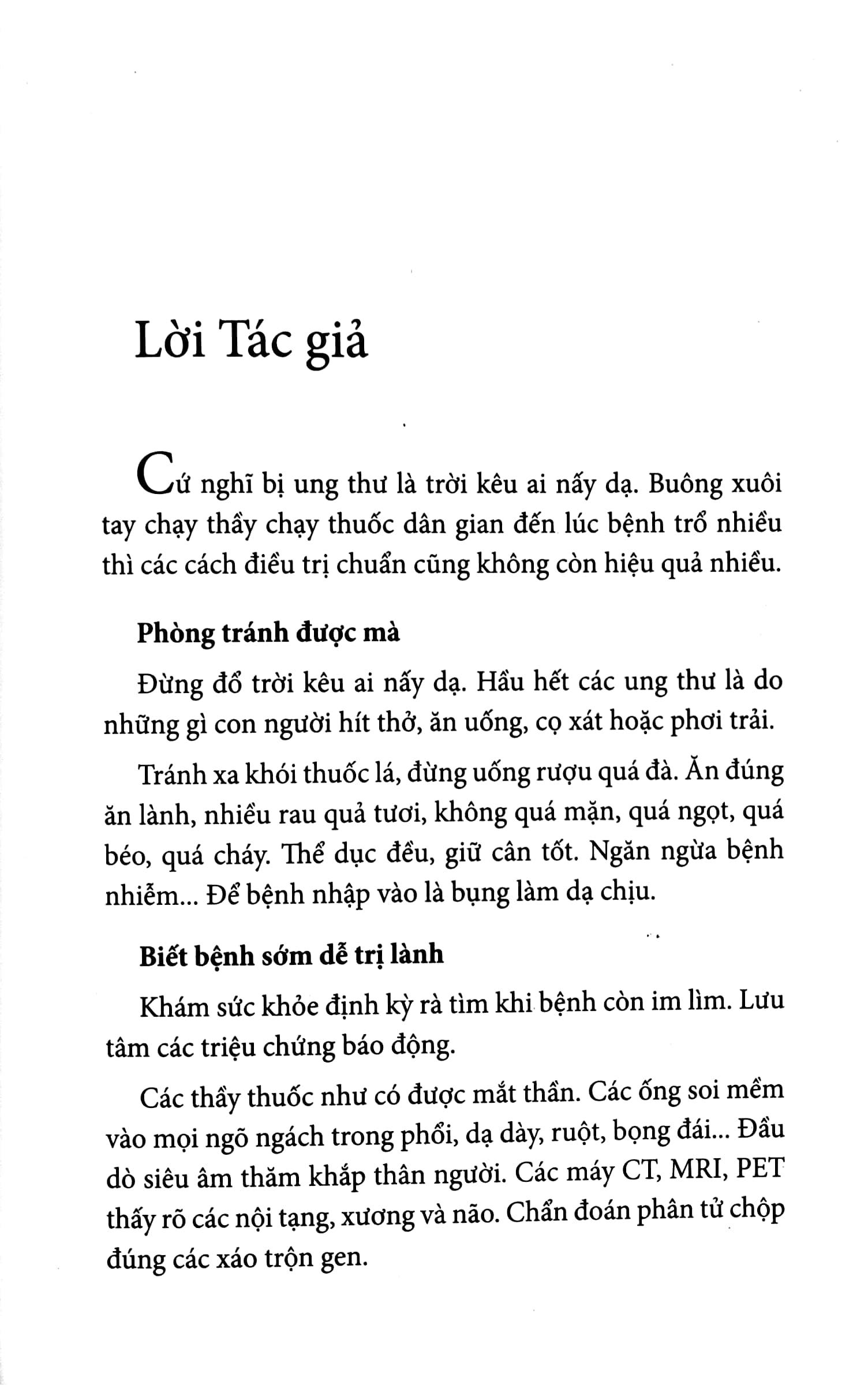 Cẩm Nang Phòng Trị Ung Thư