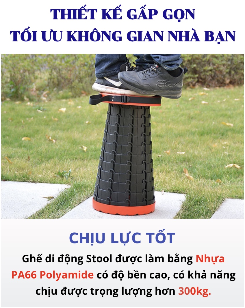 GHẾ XẾP STOOL 9 nấc