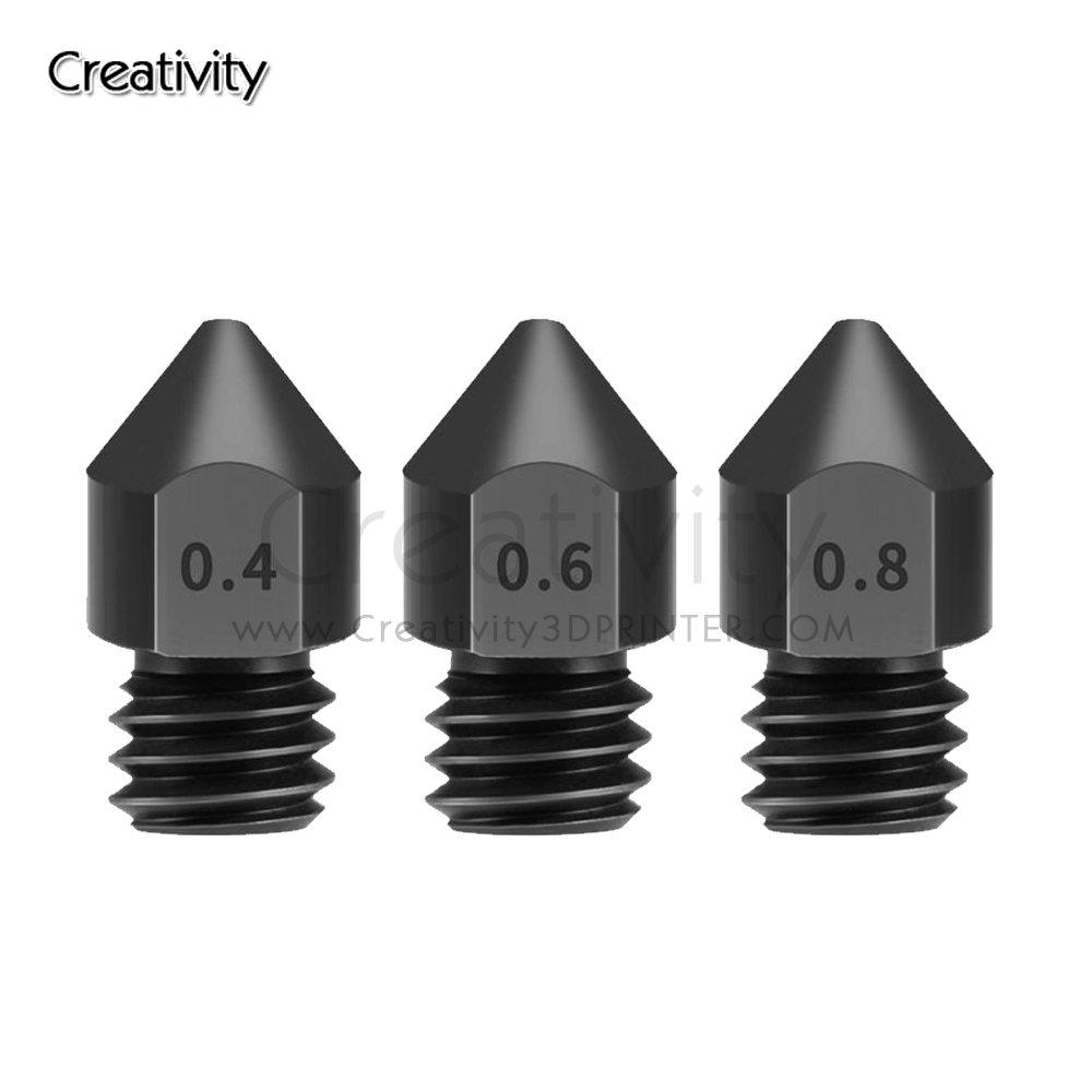 MK8 Hardened Steel Vòi phun đầu đùn 175mm Máy in 3D cho Ender3/V2/Pro CR10 Bộ phận máy in 3D