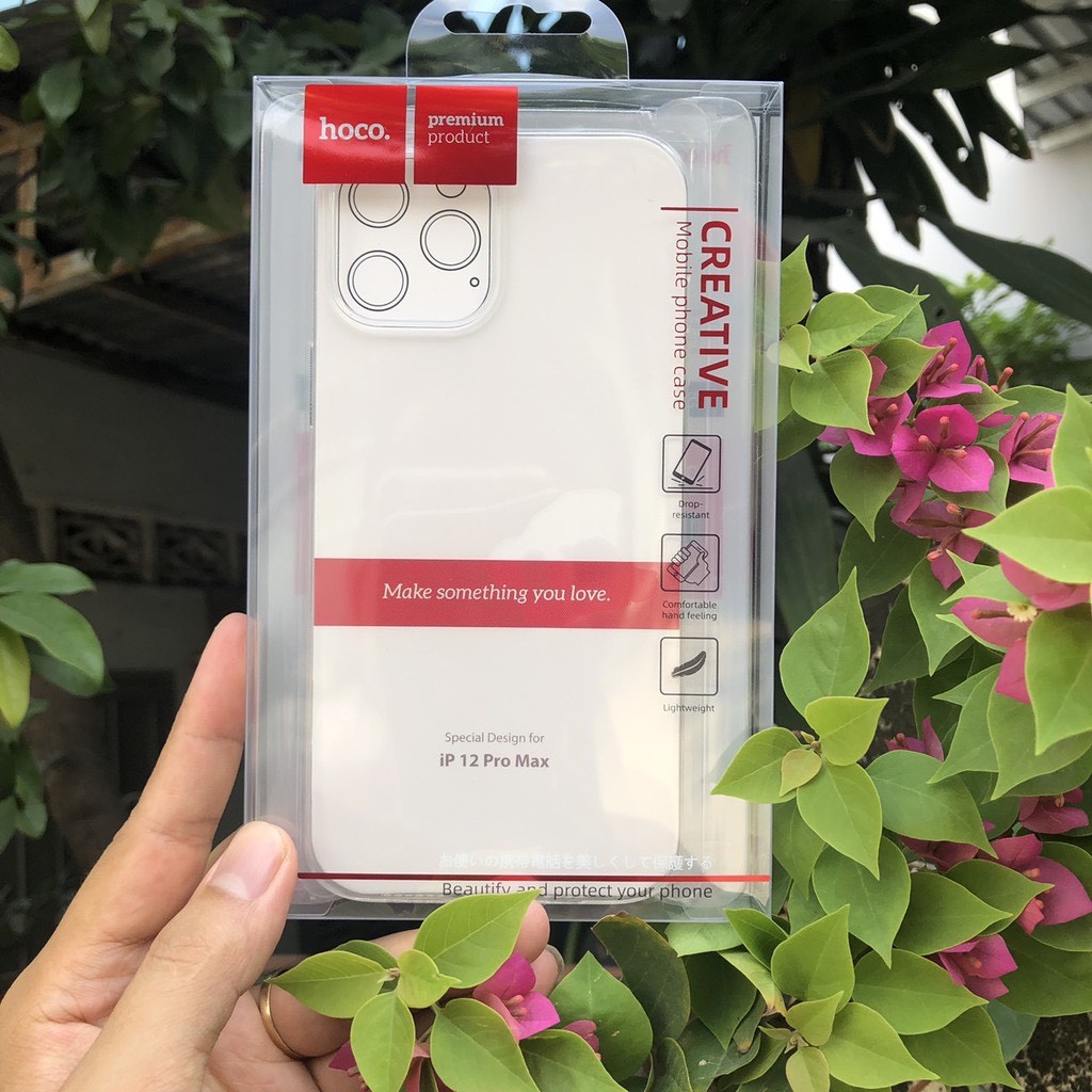 Ốp Lưng Trong Suốt Hoco Dành Cho Iphone - Hàng Chính Hãng - Iphone 12 Pro Max