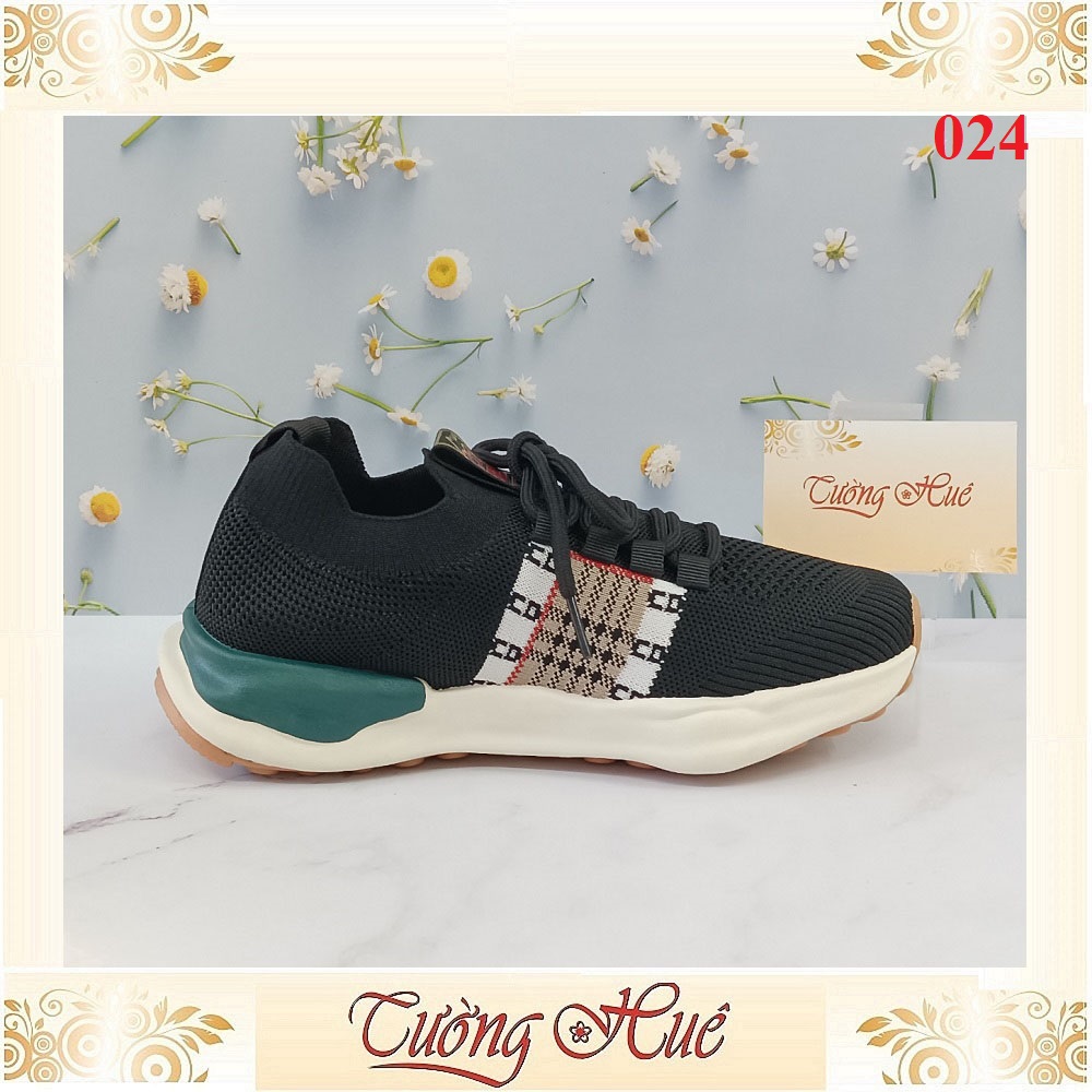 Giày Thể Thao Nữ Cổ Chun Vải Thoáng Khí Đế Cao 4CM - Hàng Quảng Châu - 024