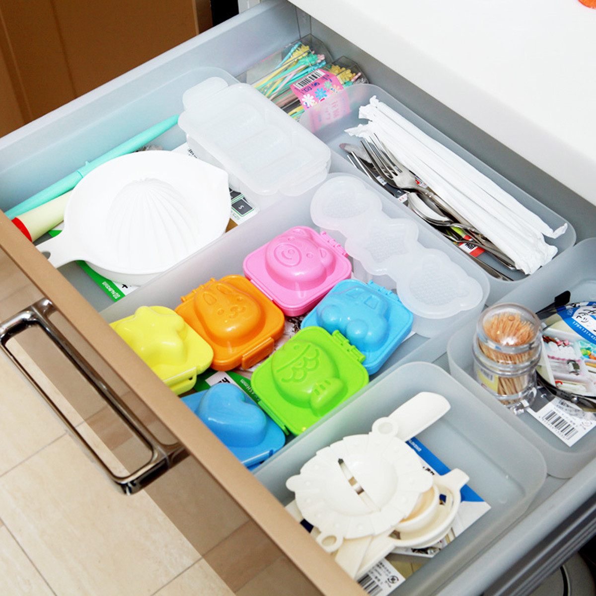 Bộ 6 khuôn cơm hình thú cho bé HT SYS - chất liệu ABS cao cấp -