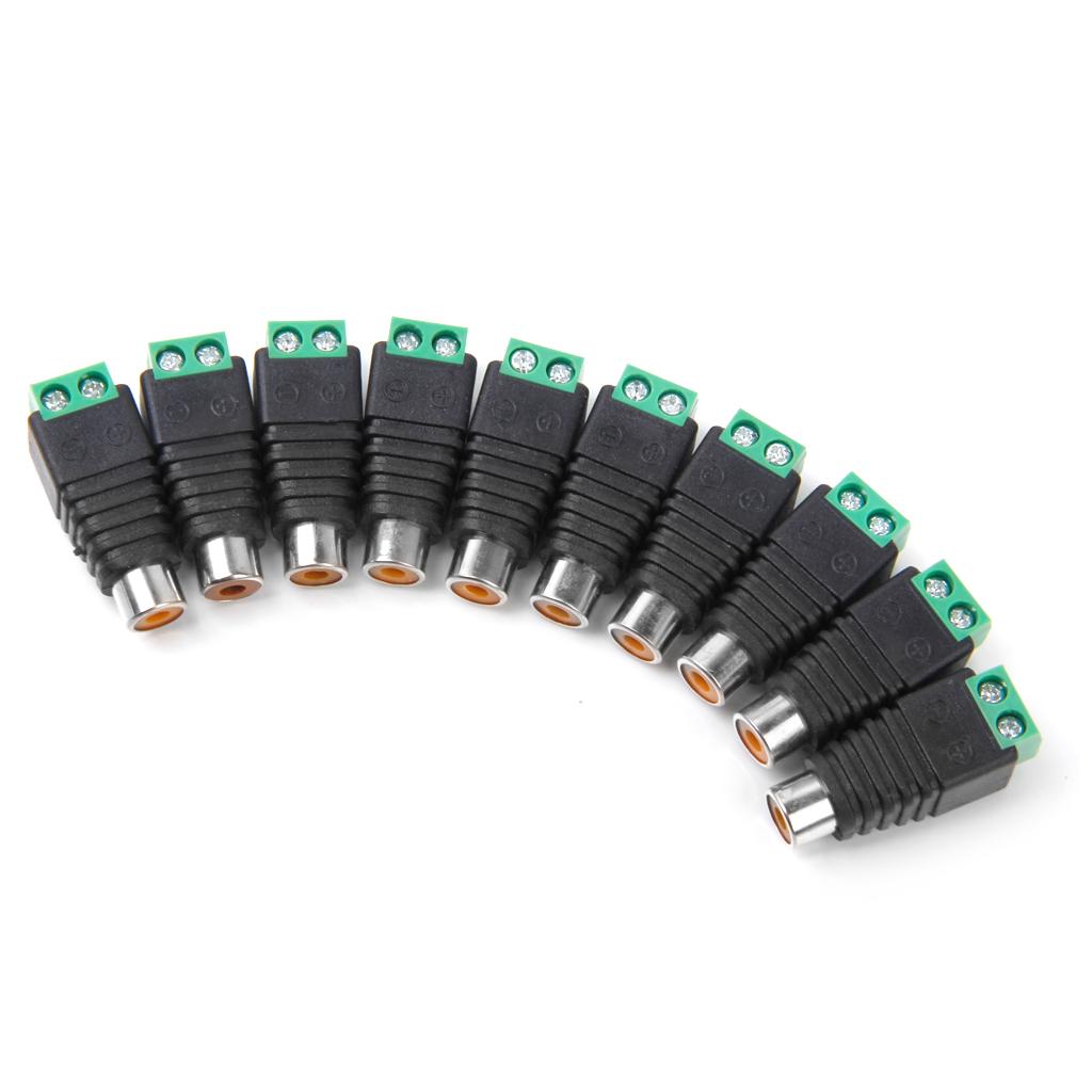 10 X RCA Male Connector
