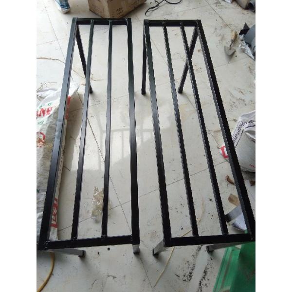 Kệ kê chậu hoa, cây cảnh, đồ đạc Dài 90cm, Rộng 25, Cao 30cm. Hộp thép 2*2cm