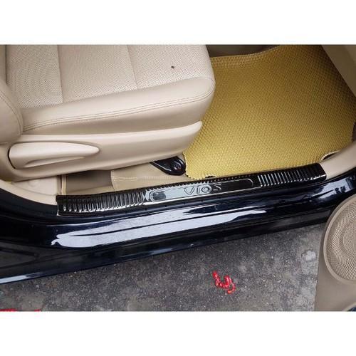 Ốp Bậc cửa trong Titan chống xước dành cho Vios 2019 2020-2021