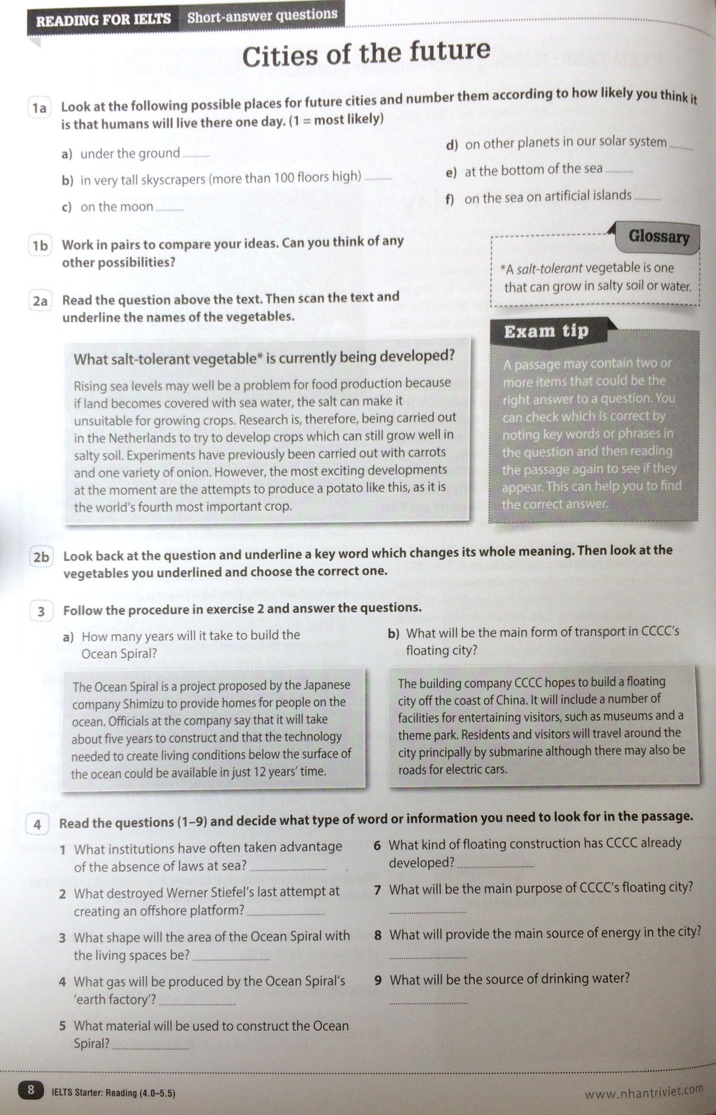 Timesaver For Exams - IELTS Starter Reading 4.0 - 5.5