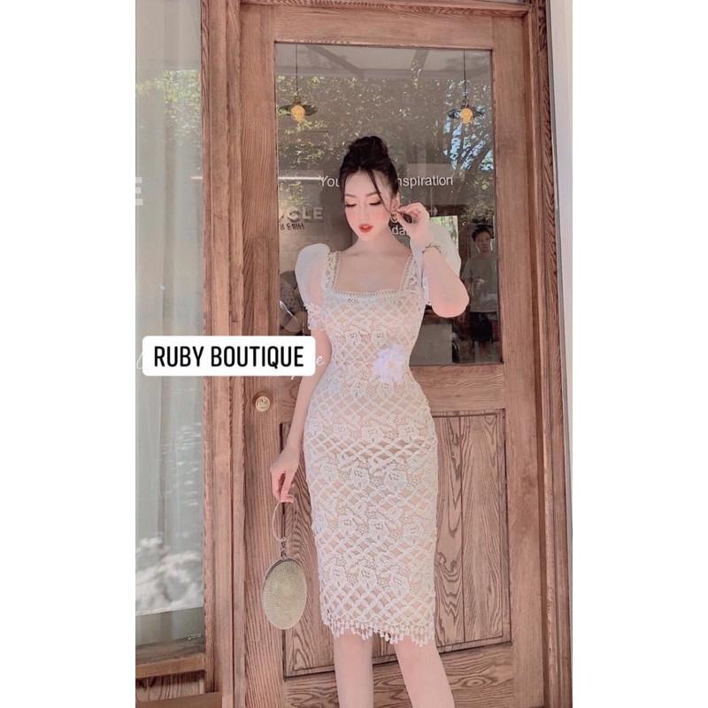 Váy ren tay bồng 650k Thanh lý 150k