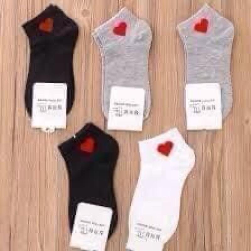 Set 10 đôi tất tim nữ cổ ngắn
