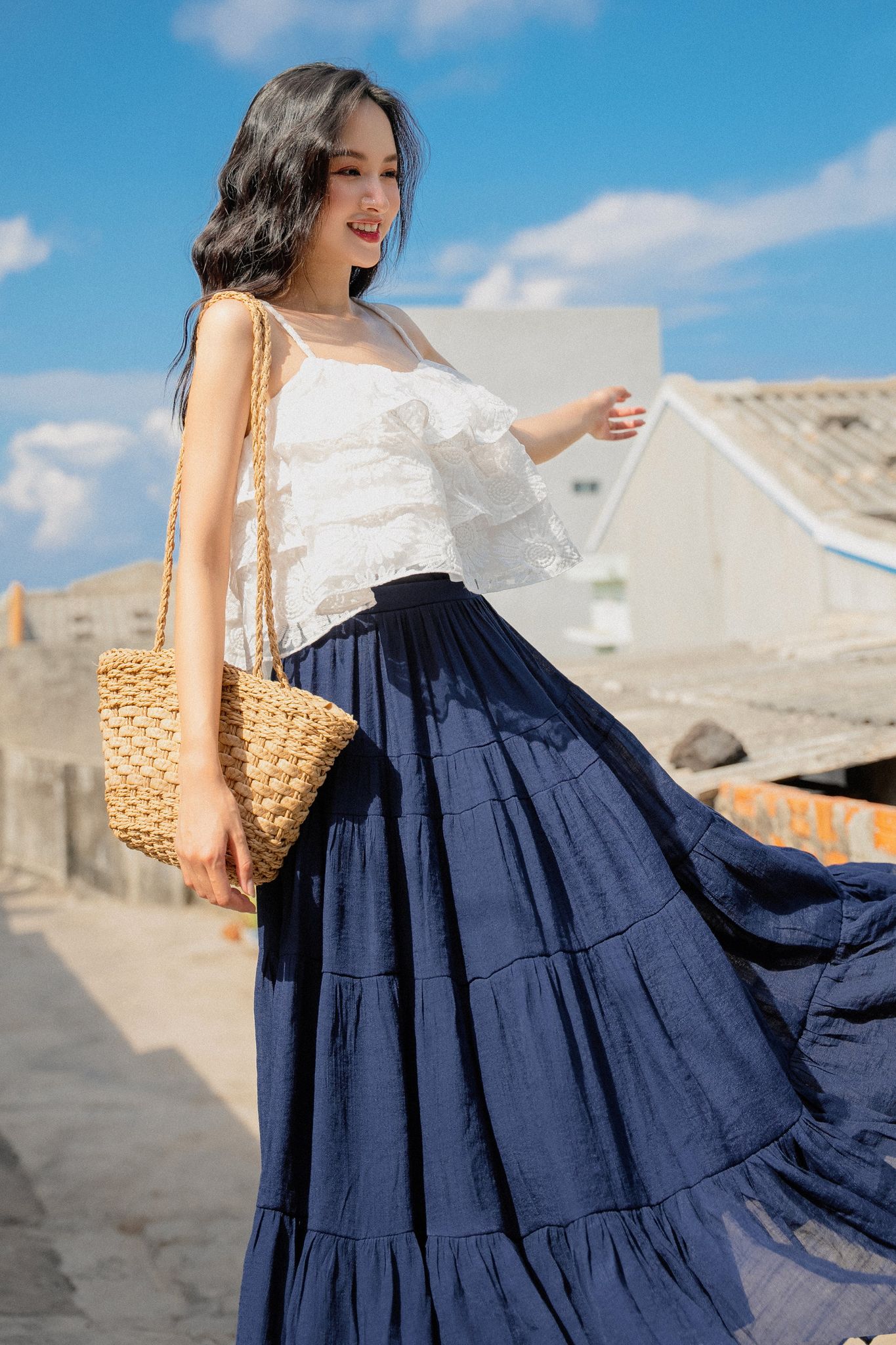 OLV - Chân váy Indigo Midi Skirt