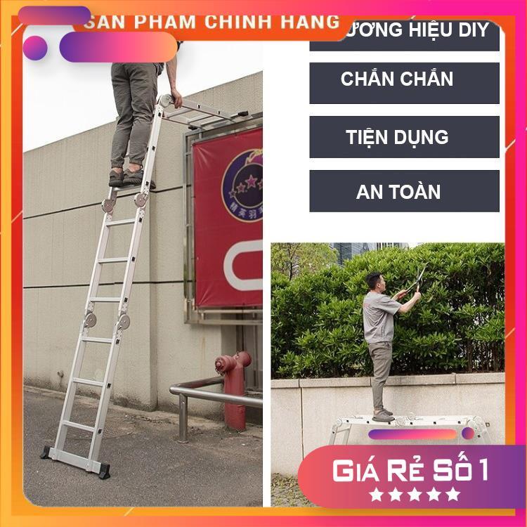 Thang nhôm gấp đoạn DIY TLG-3D