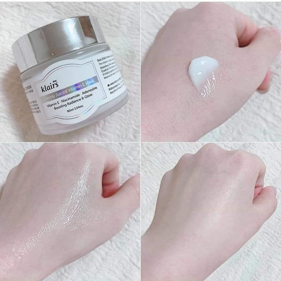 Kem Dưỡng Klairs - Mặt Nạ Ngủ Klairs Freshly Juiced Vitamin E Mask dưỡng ẩm và làm sáng da 90ML