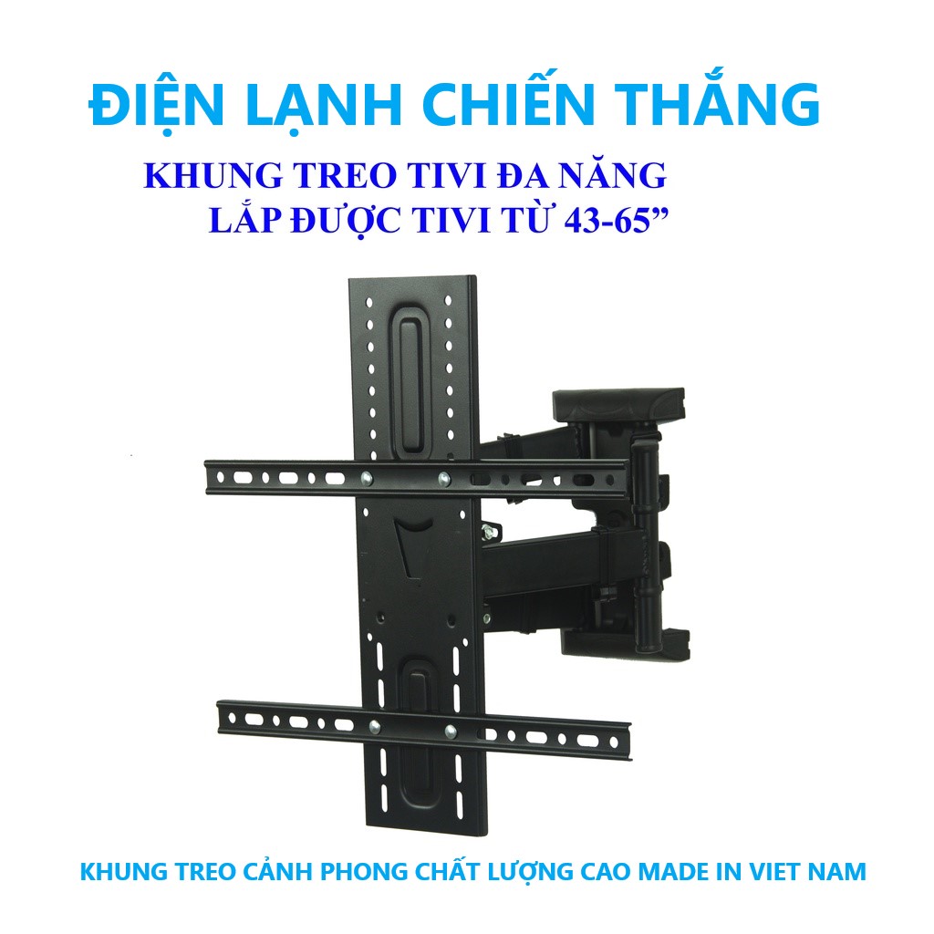 Giá treo tivi xoay đa năng từ 43 đến 65 inch - Xoay mọi góc độ Hàng việt nam Cảnh Phong Hàng chính hãng