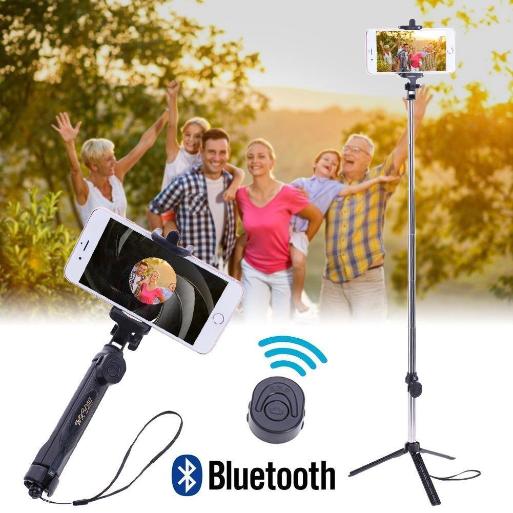 Gậy tự sướng bluetooth 3 chân tripod - Hàng chính hãng