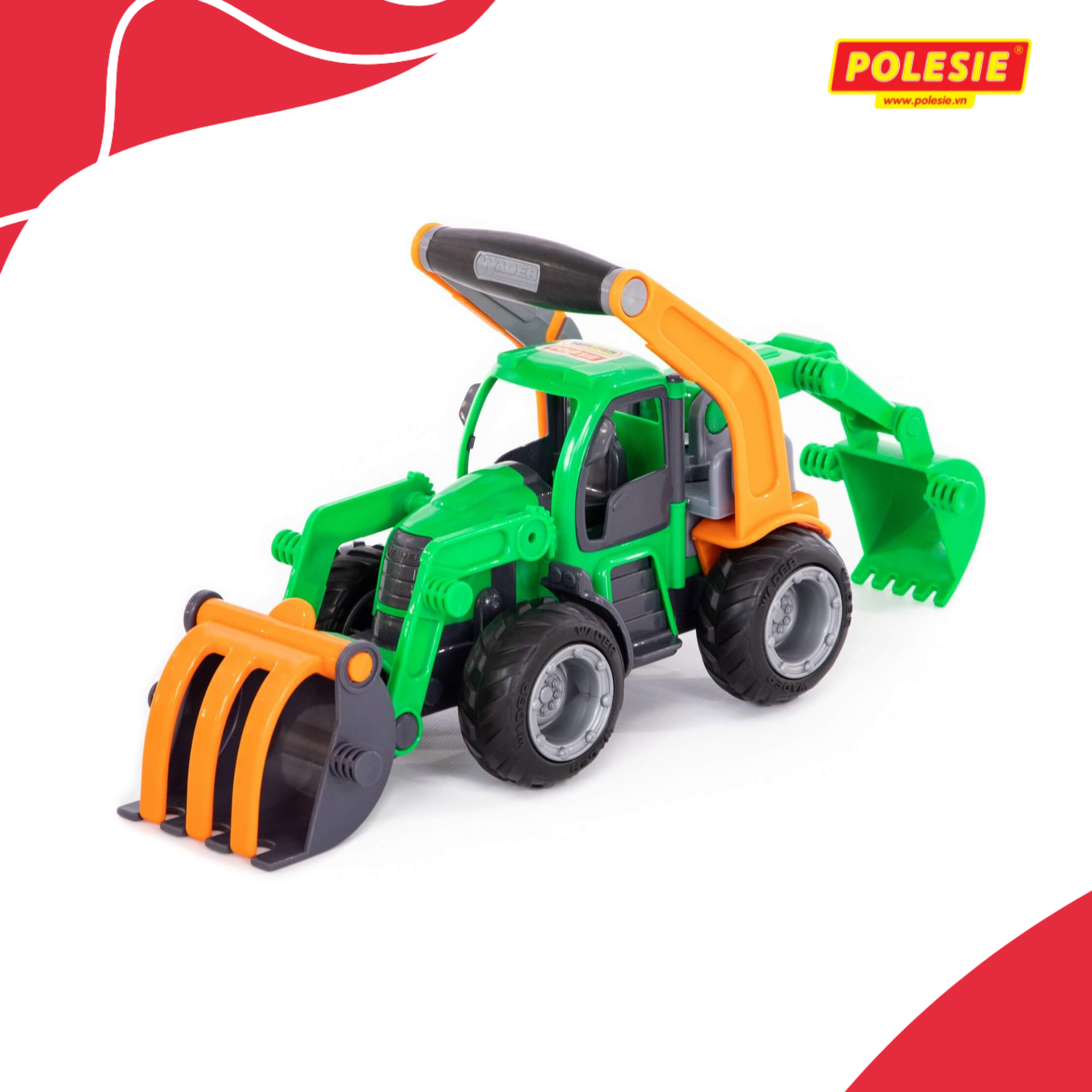 Xe xúc đồ chơi GripTrac - Wader Toys
